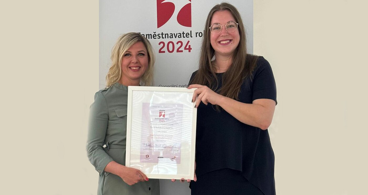 CRA získaly ocenění v soutěži Pluxee Zaměstnavatel roku 2024